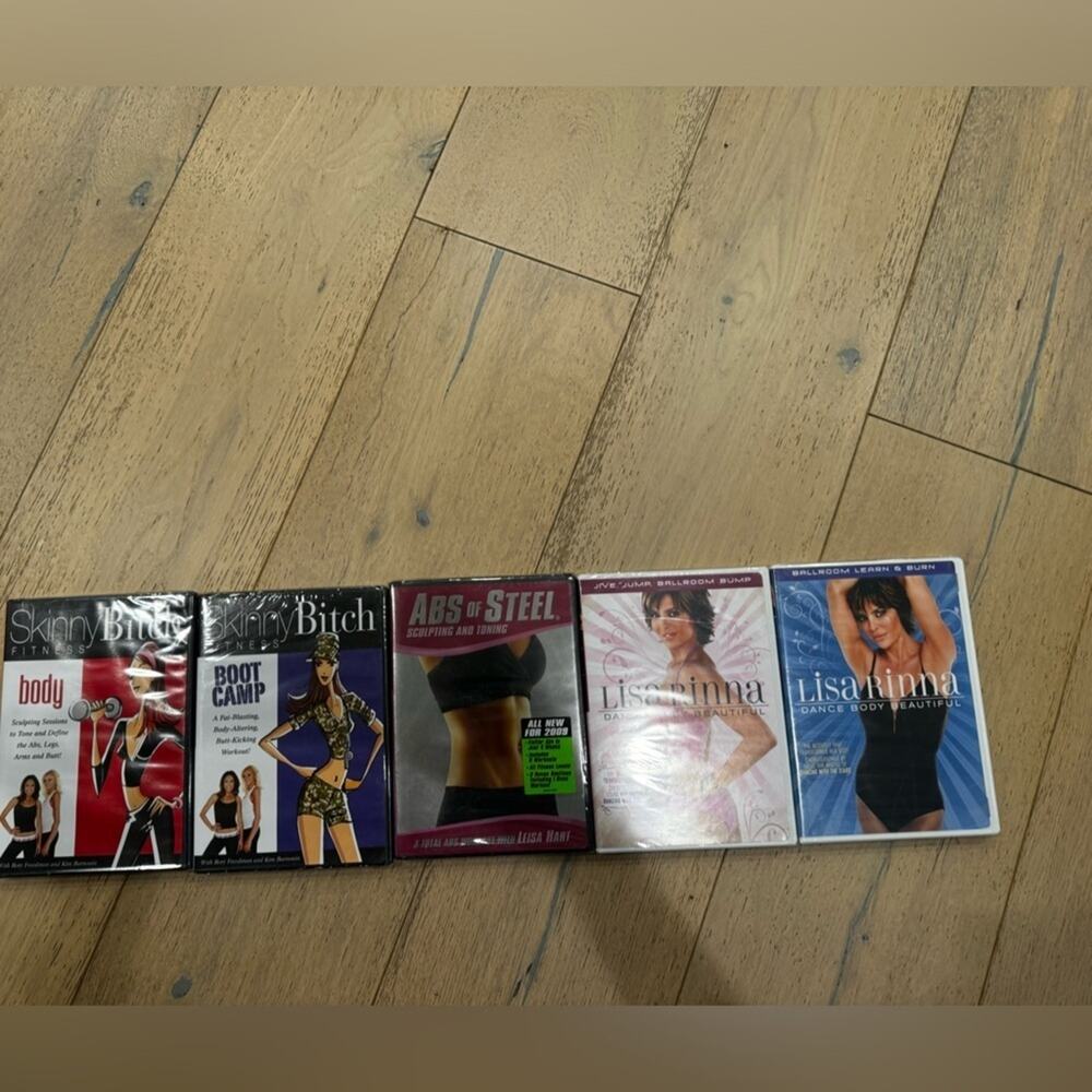 Abs of steel, Lisa, rinna skinny fitness videos, DVDs